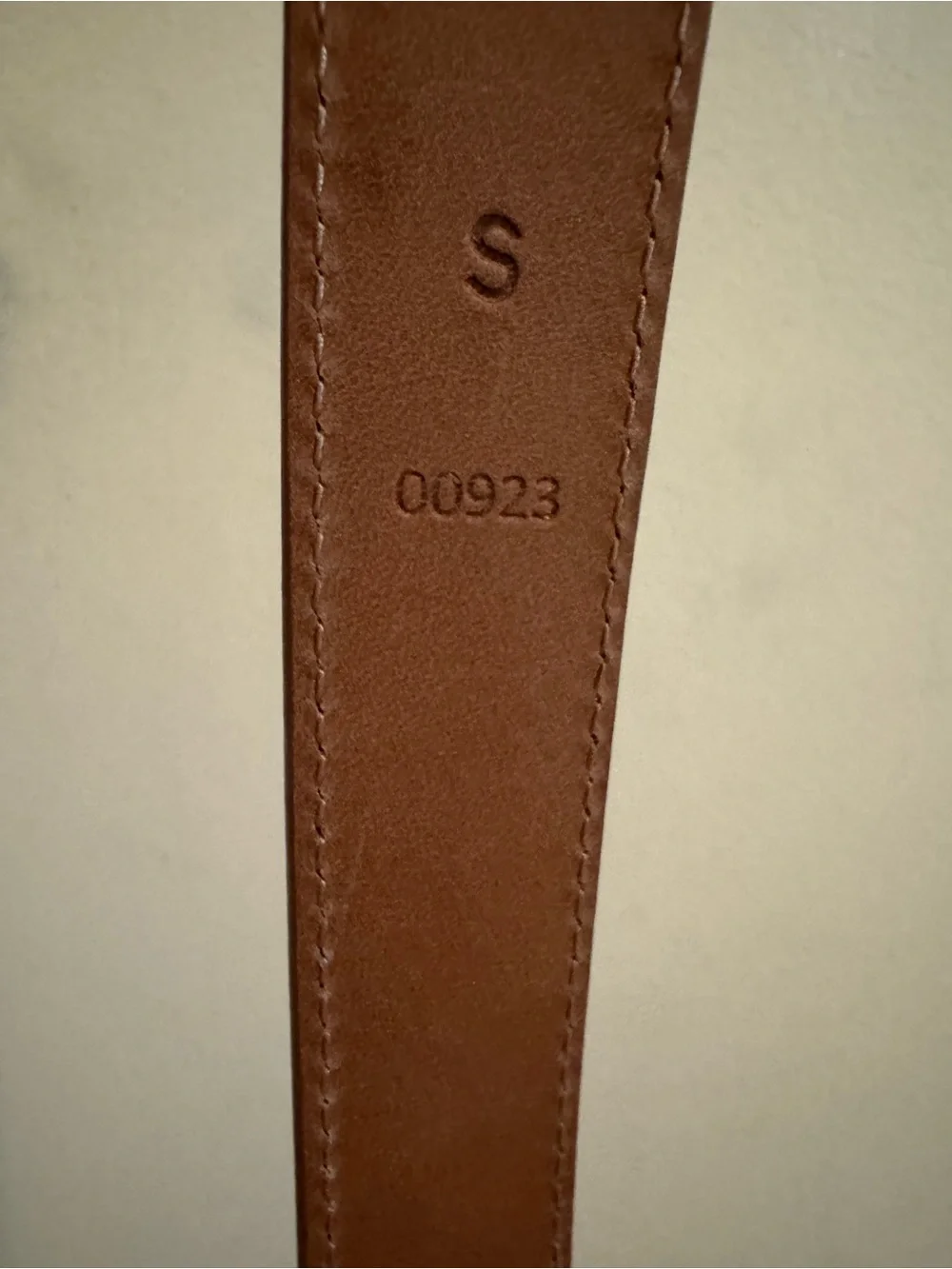 Ralph Lauren Collection Plaque Buckle Metallic Skinny Belt Small Silver